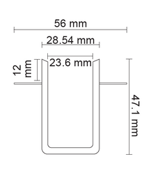 FL-5541 1 Metre Sıva Altı Magnet Ray - Thumbnail
