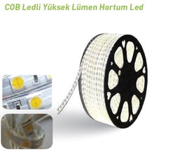  - Hortum Led / Yassı Tip / Metrede 60 Cob Led / 220 Volt / Dış Mekan İP65 / YÜKSEK LÜMEN