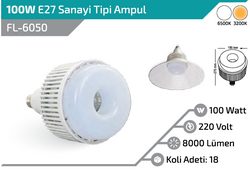 FL-6050 100W E27 Sanayi Tipi Ampul - Thumbnail