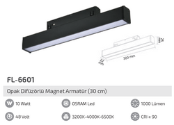 FORLİFE - FL-6601 10W Opak Difüzörlü Magnet Armatür (1)