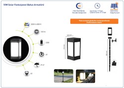 FORLİFE - Solar Led / Fonksiyonel Bahçe Armatürü / 10w / İP67 (1)