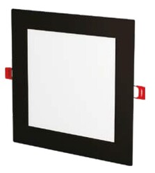 YCL - 12W / LED PANEL / KARE / SIVA ALTI / 220V / SİYAH KASA