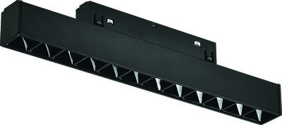 12W Siyah Kompakt Lensli Magnet Armatür