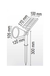 15W Solar Çim Armatürü - Thumbnail