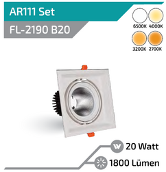 FORLİFE - FL-2190 B20 20W Beyaz Kasalı Vitrin Aydınlatma Armatürü (1)