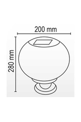 FORLİFE - 20W Solar Dekoratif Set Üstü Armatürü (1)