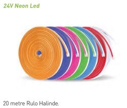  - Neon Led / Yassı Tip / Metrede 60 Led / 24 Volt / Dış Mekan İP65 