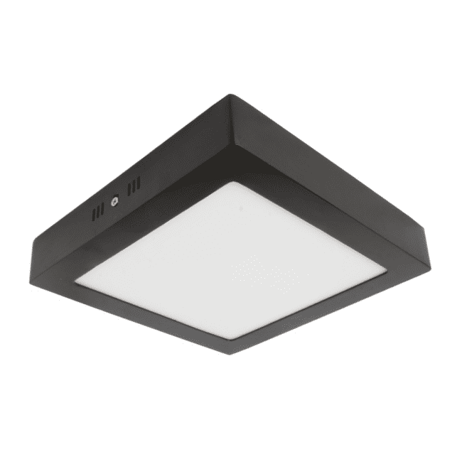 ERKLED - 24W / LED PANEL / KARE / SIVA ÜSTÜ / 220V / SİYAH KASA (1)