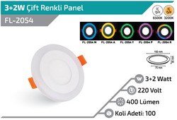 FL-2054 3+2W Çift Renkli Panel - Thumbnail