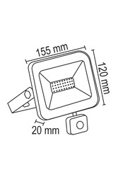30W Sensörlü Projektör - Thumbnail