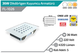 LEDAVM - 36W Dikdörtgen Kuyumcu Armatürü (1)