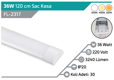 FL-2317 36W Sac Kasa 120CM Bant Armatür