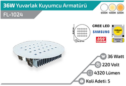 LEDAVM - 36W Yuvarlak Kuyumcu Armatürü (1)