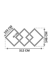 LEDAVM - 385W Infinity Linear Armatür (1)