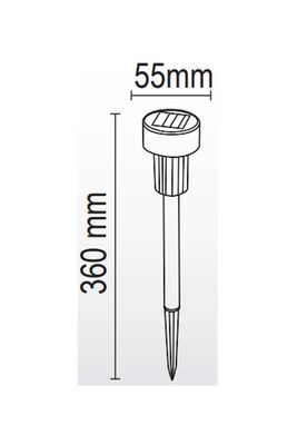 3W Solar Camlı Çim Armatürü