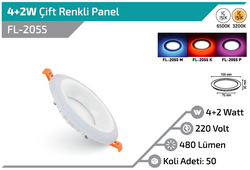 FORLİFE - FL-2055 4+2W Çift Renkli Panel (1)