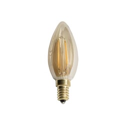 LEDAVM - 4 Watt Flamanlı Rustik Mum Ampul