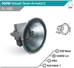 FL-1051 500W Yüksek Tavan Armatürü - Thumbnail