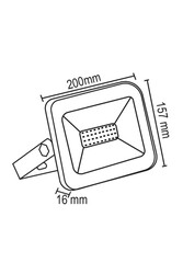 50W Slim Kasa Projektör - Thumbnail