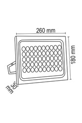 50W Slim Kasa SMD Projektör - Thumbnail