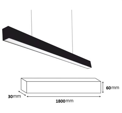 3*6*180CM / 58W / LİNEAR ARMATÜR / 220V