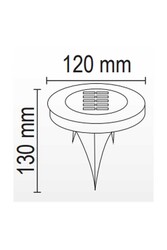 5W Solar Çim Armatürü - Thumbnail