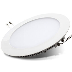 ERKLED - 6W / LED PANEL / YUVARLAK / SIVA ALTI / 220V / SİYAH KASA (1)