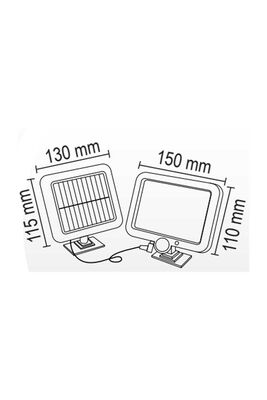 FL-3229 / Solar Led Projektör / 60w / Smd Led / ip67 / 5m Kablo