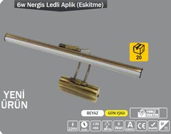 ERKLED - 6W / NERGİS DUVAR APLİK ARMATÜR / SIVA ÜSTÜ / 220V / ESKİTME