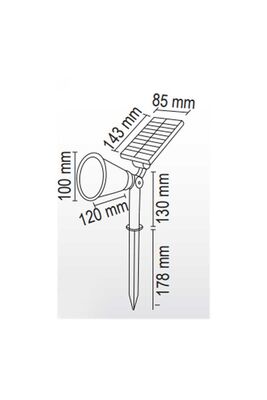 7W Solar Çim Armatürü