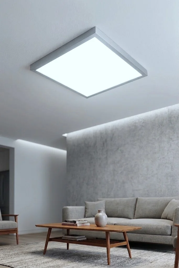 ACK AP21-46630 42W 60x60 Clip-in sıva üstü kare LED panel, beyaz kasa, 6500K beyaz ışık
