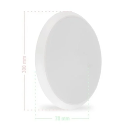 ACK - ACK AD02-00100 Beyaz Kasa Led Tavan Armatürü 3000K Günışığı 18 Watt (1)