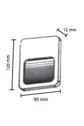 ACK - ACK AH07-01400 Beyaz Kasa Avva Led Duvar Armatürü 2 Watt (1)