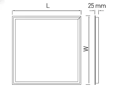 ACK AP20-23300 Günışığı 15W Beyaz Kasa Sıva Altı Backlight Led Panel 3000K - 6