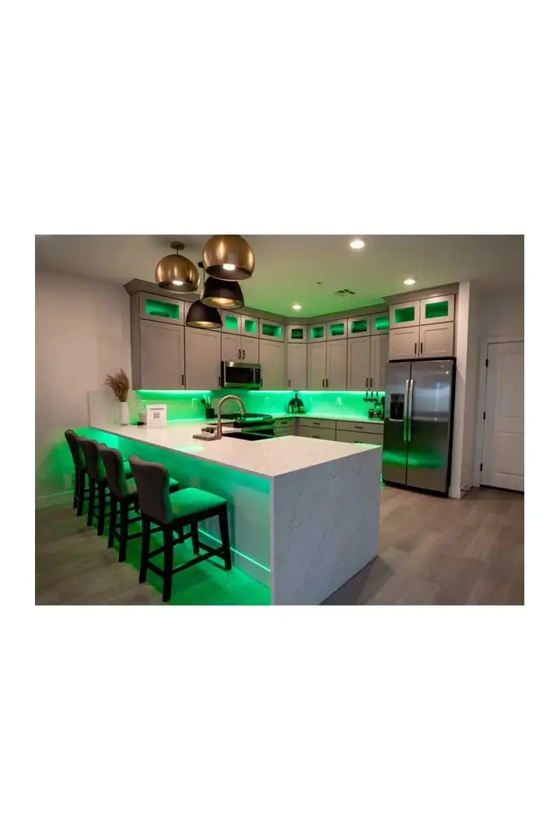 ACK AS01-00105 Yeşil Tek Çip 60 Ledli Silikonsuz Şerit Led 5 Metre 12 Volt 