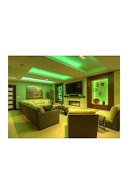 ACK AS01-00305 Yeşil Üç Çip 60 Ledli Silikonsuz İç Mekan Şerit Led 14.4 Watt 12 Volt 5 METRE - 2