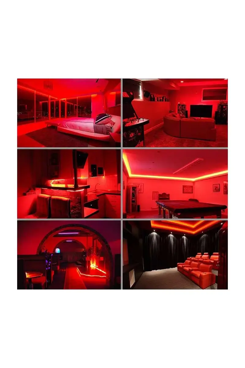 ACK - ACK AS01-00804 7 Watt 12V Kırmızı 4040 Şerit Led 5 Metre (1)