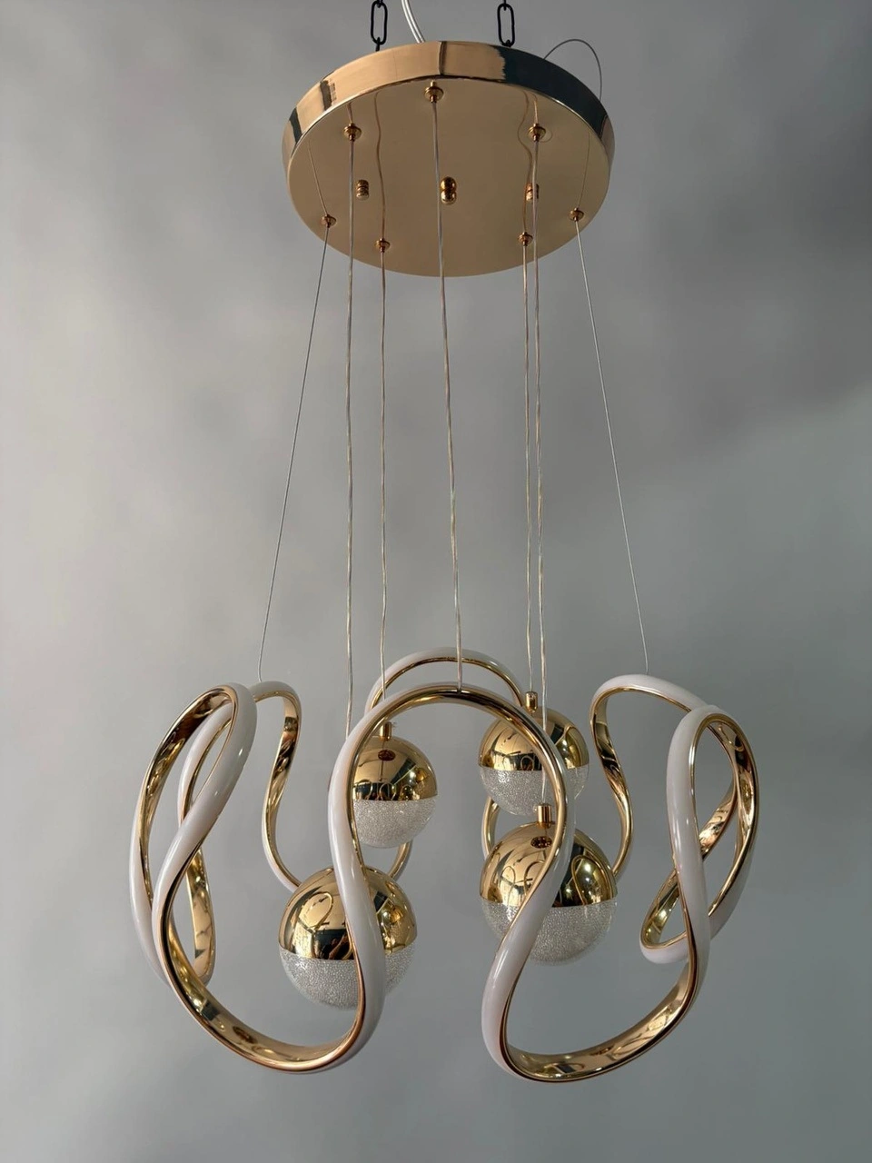 LEDAVM - Asos Gold Led Avize 3 Renk 
