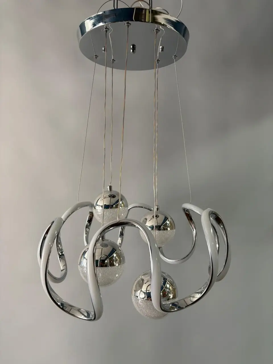 LEDAVM - Asos Krom Led Avize 3 Renk 