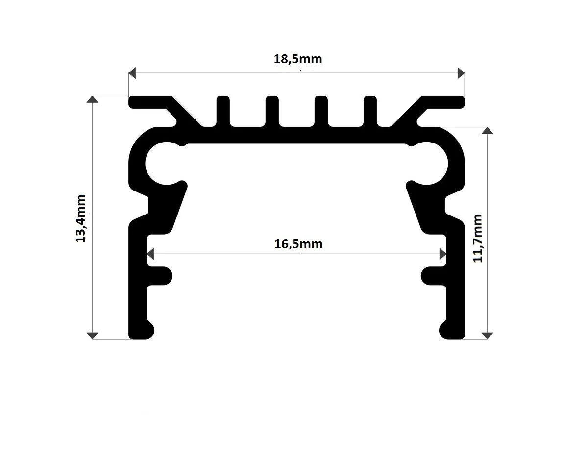 BAR LED / SIVA ÜSTÜ / İP20 / METREDE 72 LED / 12V / 100 CM - Thumbnail