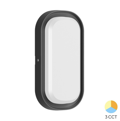 Braytron BC18-00281 Siyah Kasa Eslips Dış Mekan LED Aplik 12 Watt