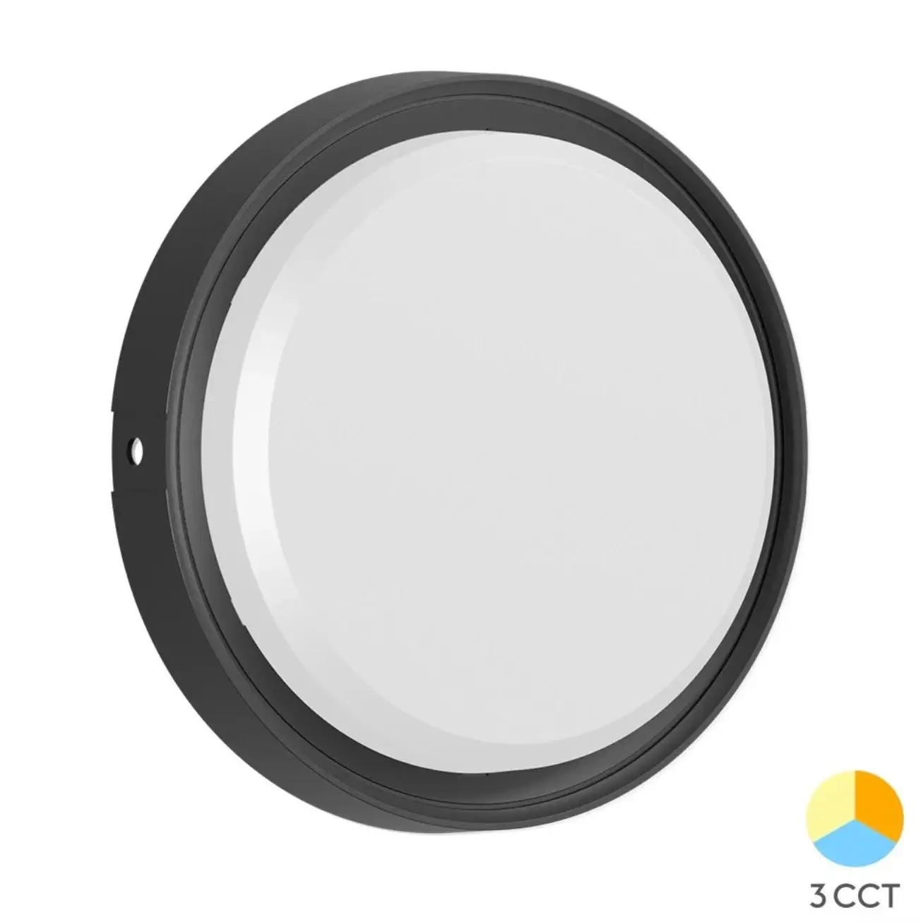 Braytron BC18-00681 Siyah Kasa Yuvarlak Dış Mekan LED Aplik 12 Watt