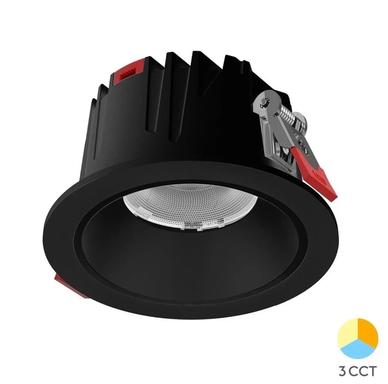 Braytron BD37-00181 10 Watt Siyah Sıva Altı 3 Işık Renkli Yuvarlak LED Spot - Thumbnail