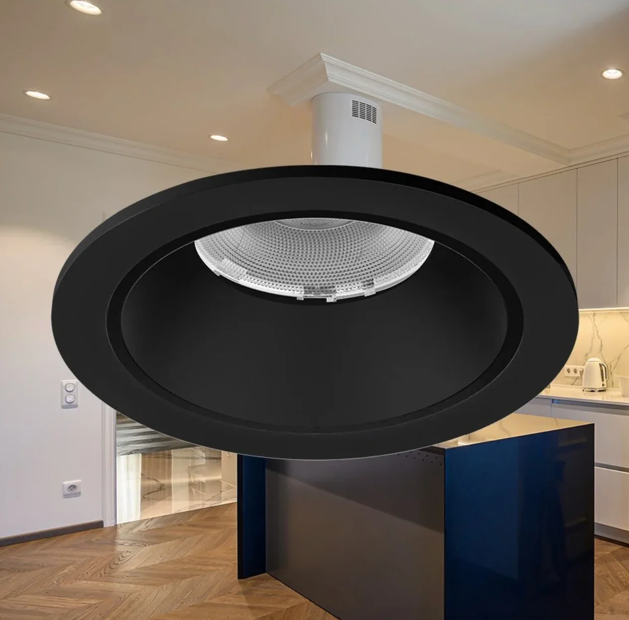 Braytron BD37-00181 10 Watt Siyah Sıva Altı 3 Işık Renkli Yuvarlak LED Spot - Thumbnail