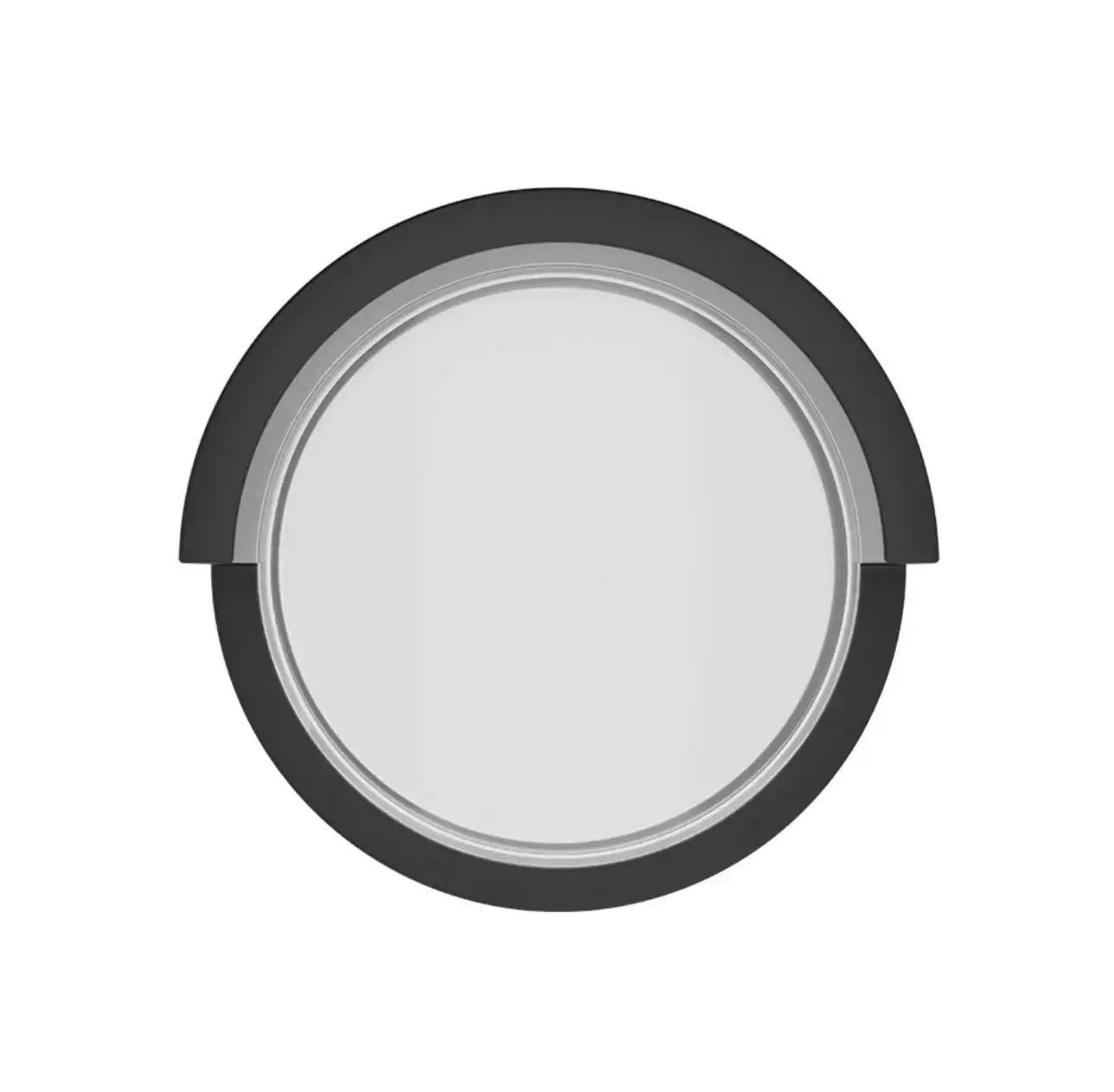 Braytron BG38-01011 Siyah Kasa Yuvarlak Dış Mekan Ilık Beyaz LED Aplik 15 Watt 