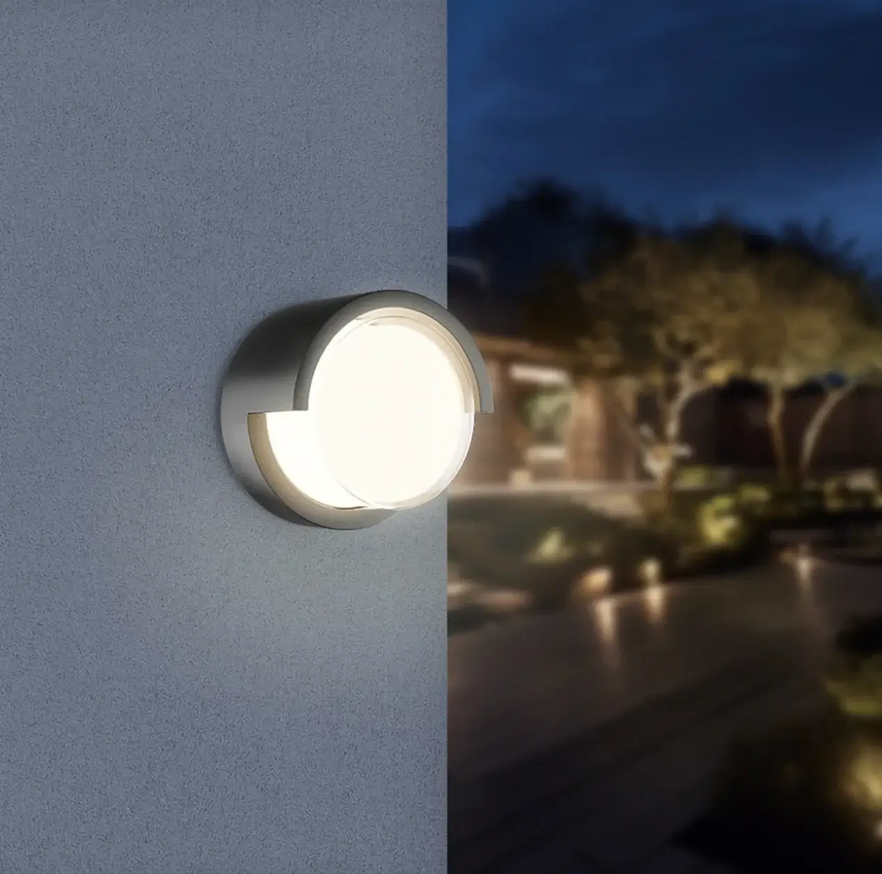 Braytron BG38-01011 Siyah Kasa Yuvarlak Dış Mekan Ilık Beyaz LED Aplik 15 Watt - Thumbnail