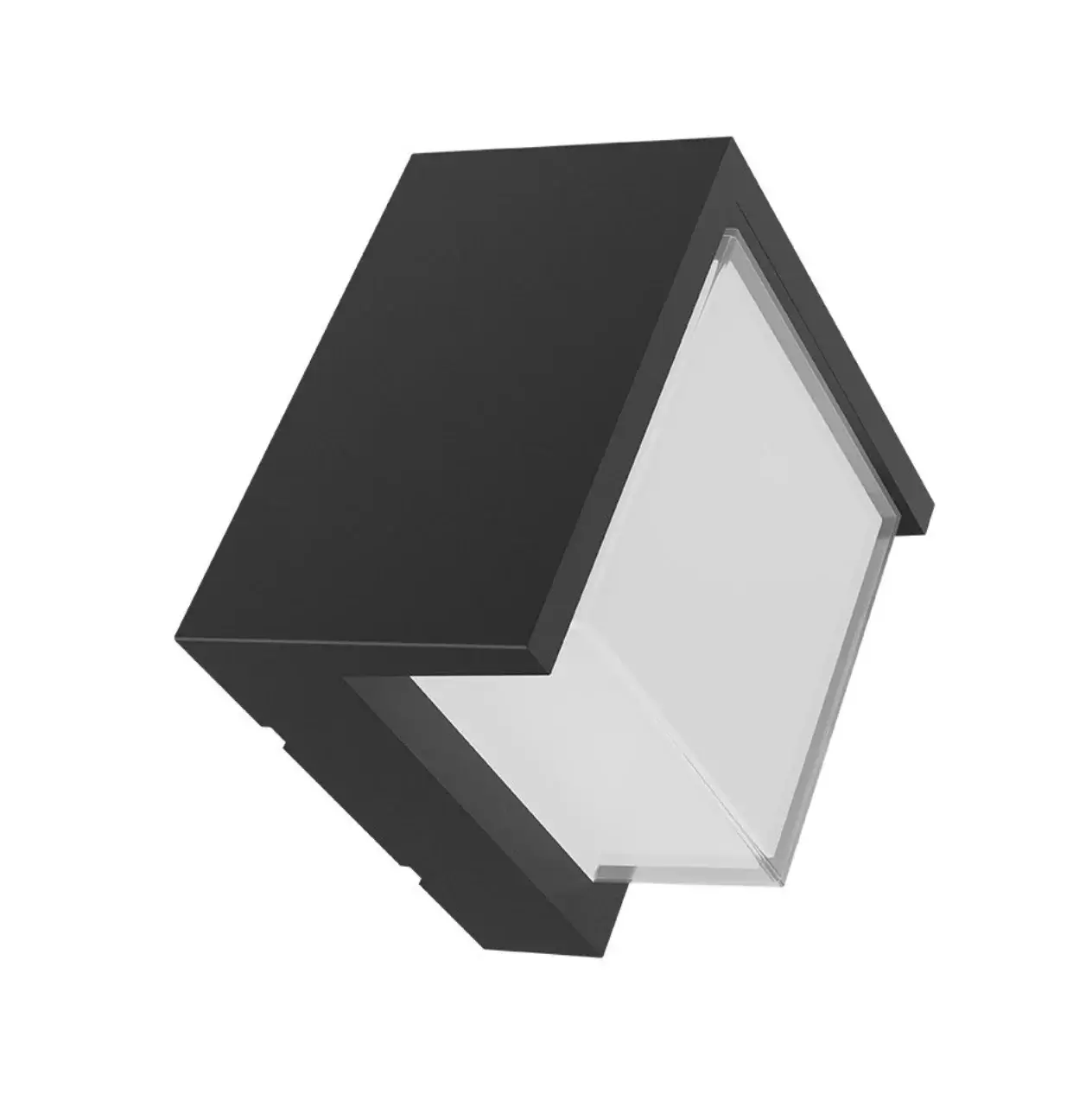 Braytron BG38-01101 Siyah Kasa Kare Dış Mekan LED Aplik 15 Watt Gün Işığı