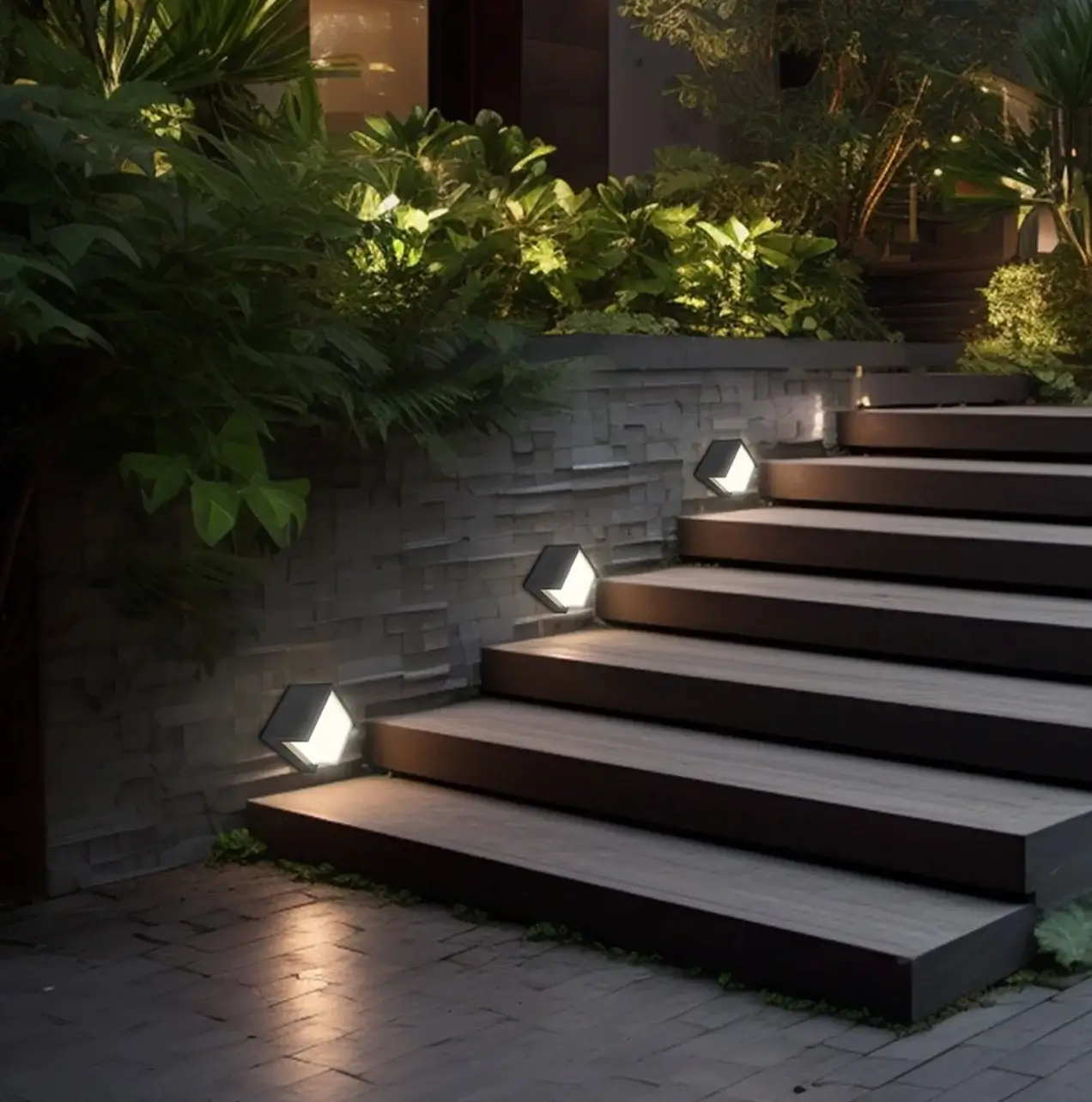 Braytron BG38-01111 Siyah Kasa Kare Dış Mekan LED Aplik 15 Watt Ilık Beyaz