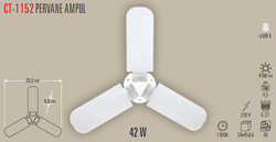 CT-1152 Pervane Led Ampul 42w - Thumbnail