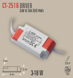 CATA - CT-2516 Led Panel Driver 3-18w (1)